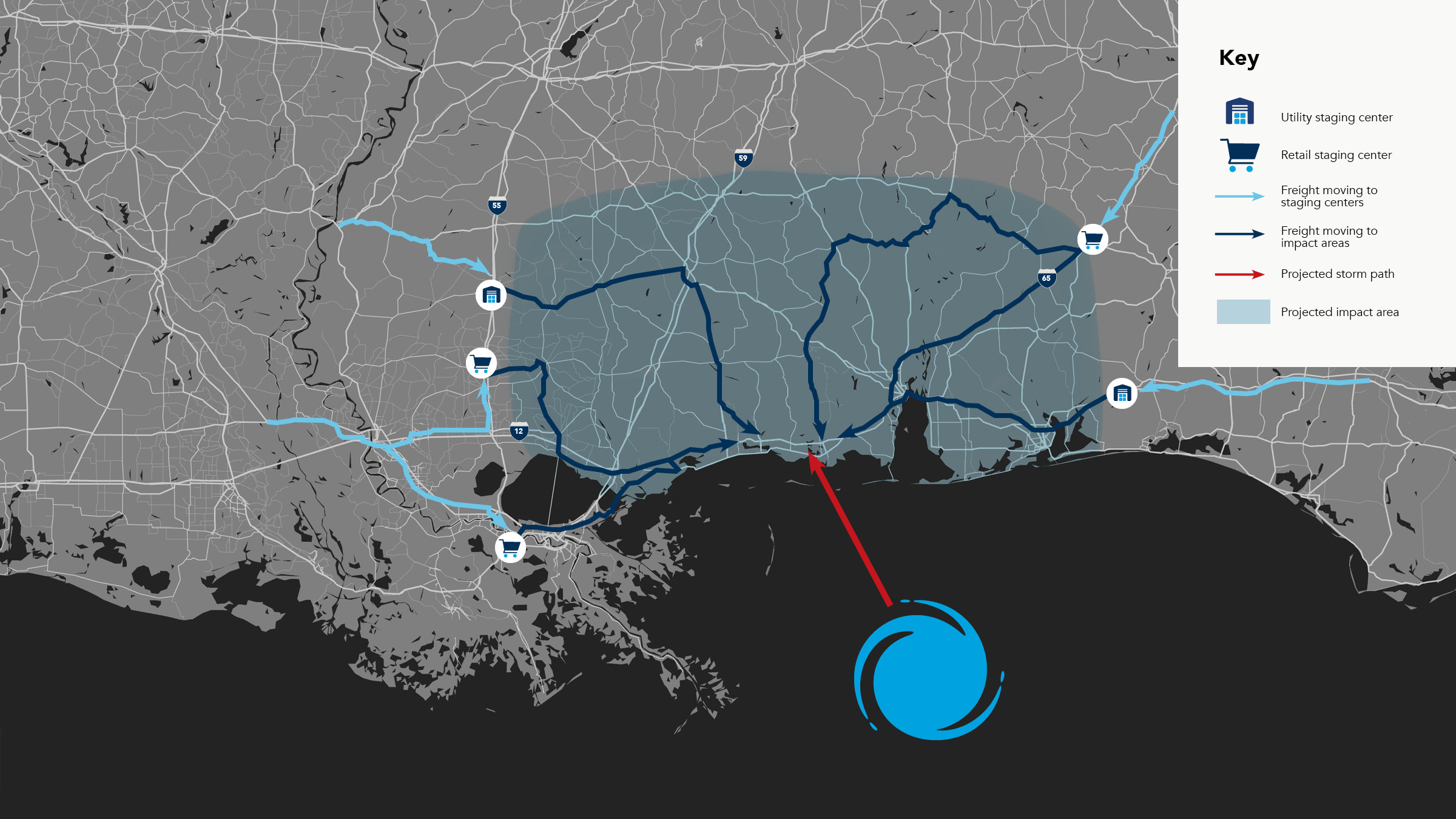 Worker working on powerline.