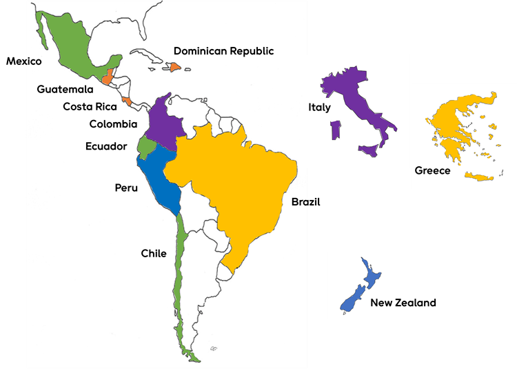 Map of South America
