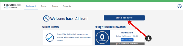 How to book an LTL shipment | Step 1: Login