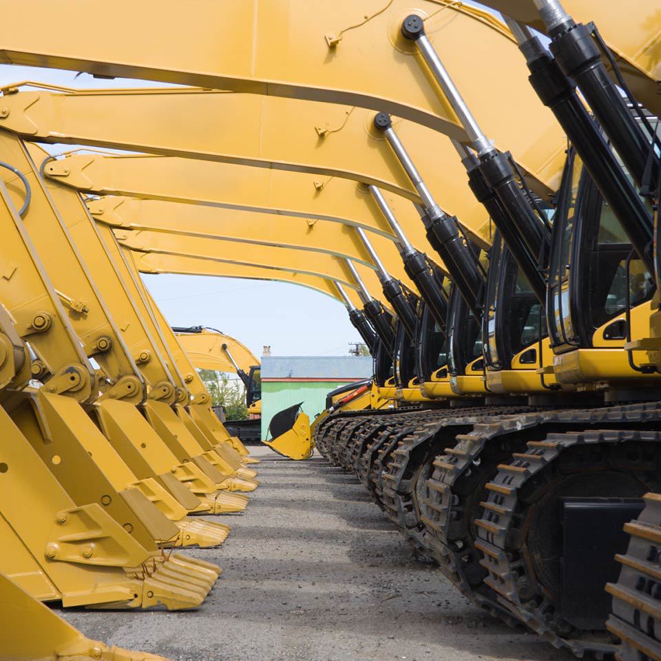 line of backhoe equipment